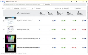 Herramientas para administradores de web de Bing